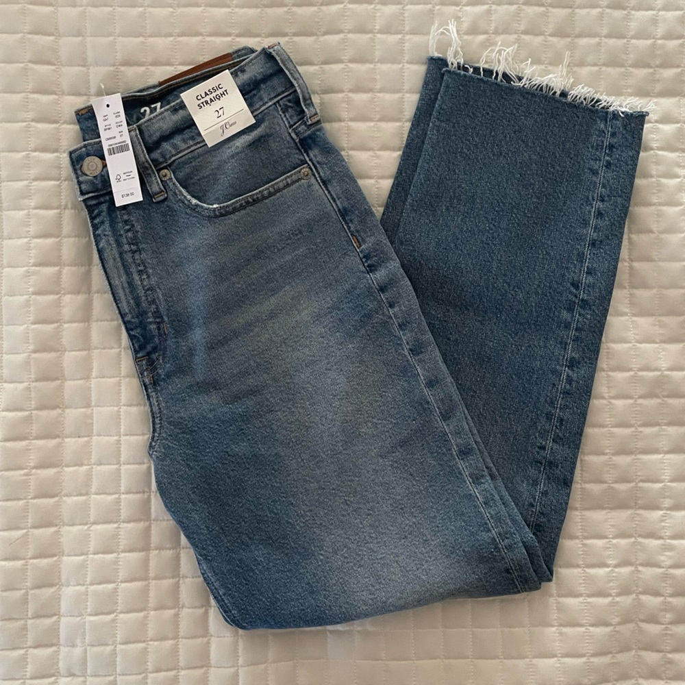J. Crew women’s classic straight jeans